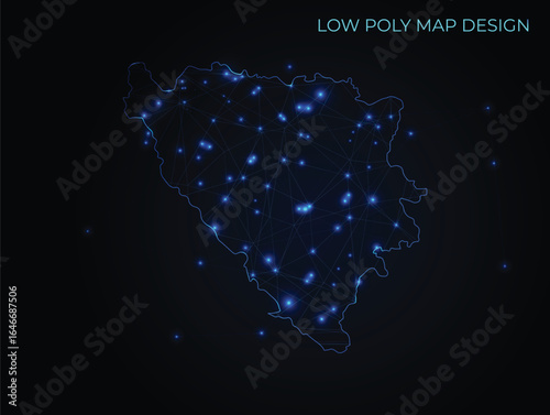 abstract digital networking connectivity vector map design