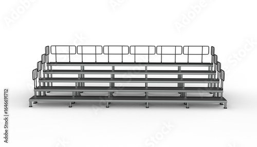 Fotografia stadium bleacher 3D model