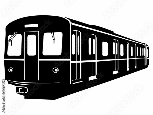 Subway Train Silhouette
