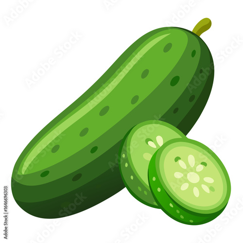 illustration of cucumber