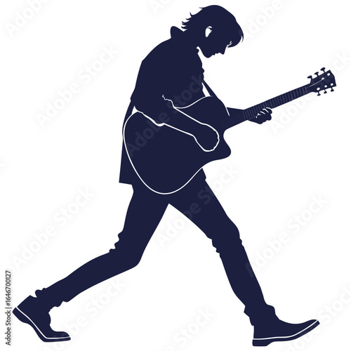 guitar player silhouette