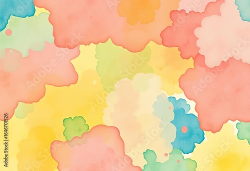 Watercolor wash background, abstract bubble-free texture, hand-drawn style,  texture,  soft