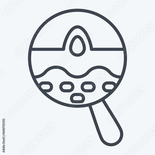 Icon Check Up. related to Dermatology symbol. line style. design editable