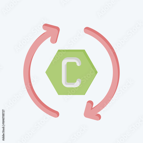 Icon Colagent. related to Dermatology symbol. flat style. design editable