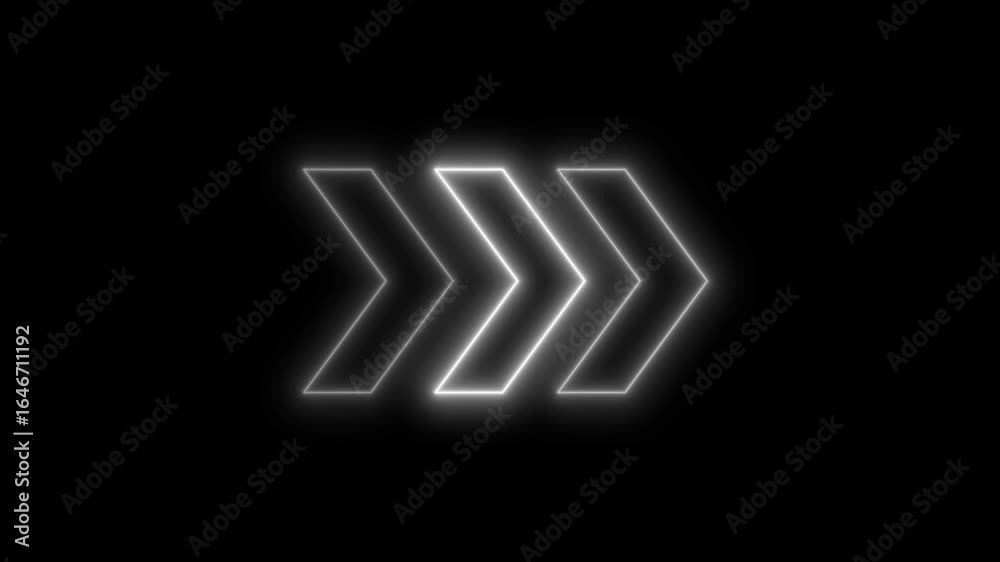 Set of Arrows UP, DOWN, LEFT, RIGHT. Animation of Moving Arrows on ...