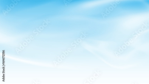 blue sky background with abstract white flowing cloud. landscape cartoon scene