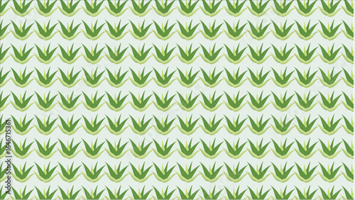 An elegant, minimalist depiction of a single Aloe Vera plant in a simple pot, emphasizing its architectural shape and its popular use in wellness and home decor.