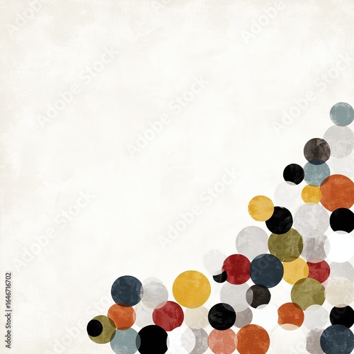 Abstract background with colorful circles