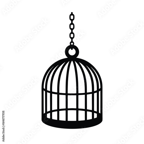 birdcage with a bird