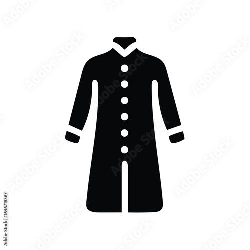 Elegant Long Coat with Buttons an Icon of Timeless Style and Sophistication for Fashion Enthusiasts