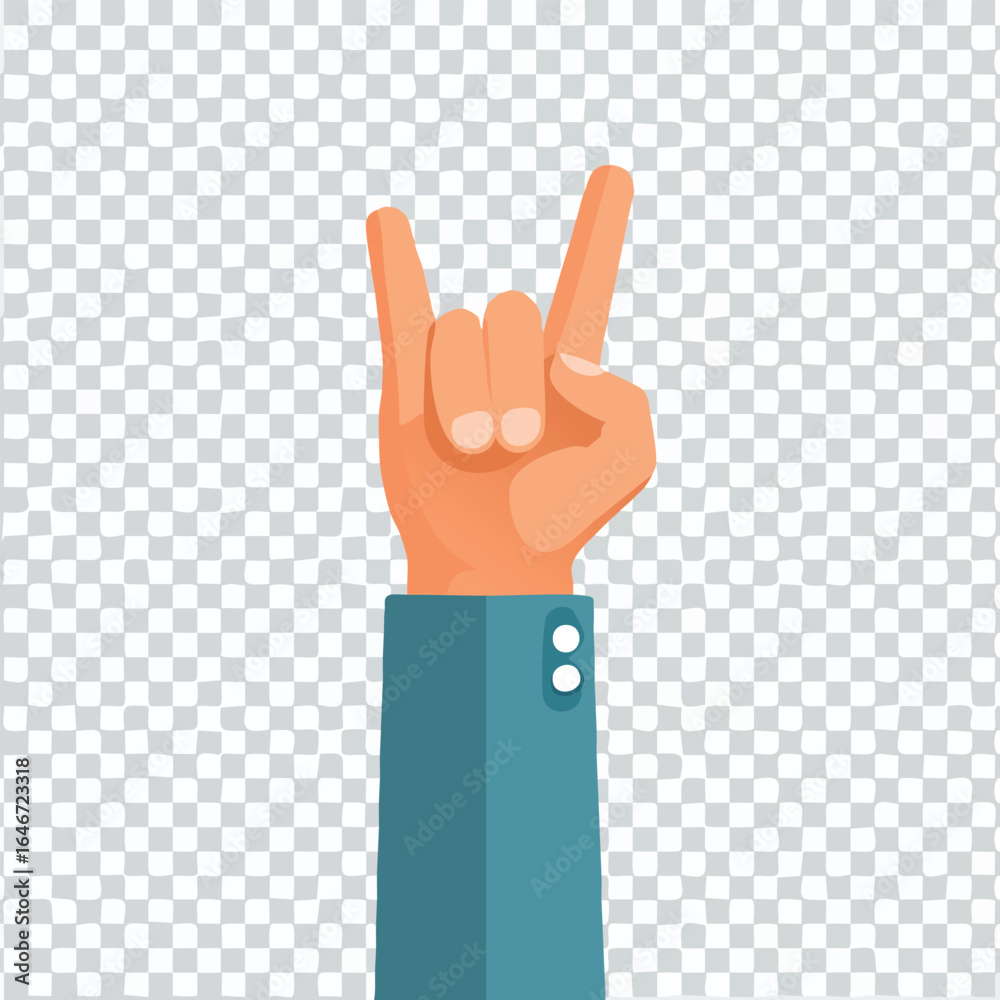 Business Hand Rock On Gesture Business Hand Rock On Gesture