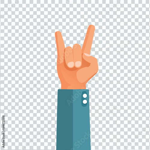Business Hand Rock On Gesture