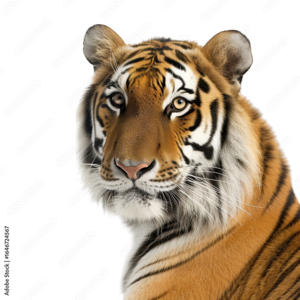 Fototapeta premium Close up portrait of a bengal tiger