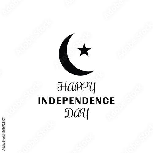 Free Download Happy Independence Day Vector Design with Crescent and Star for National Celebrations - GFXLoad