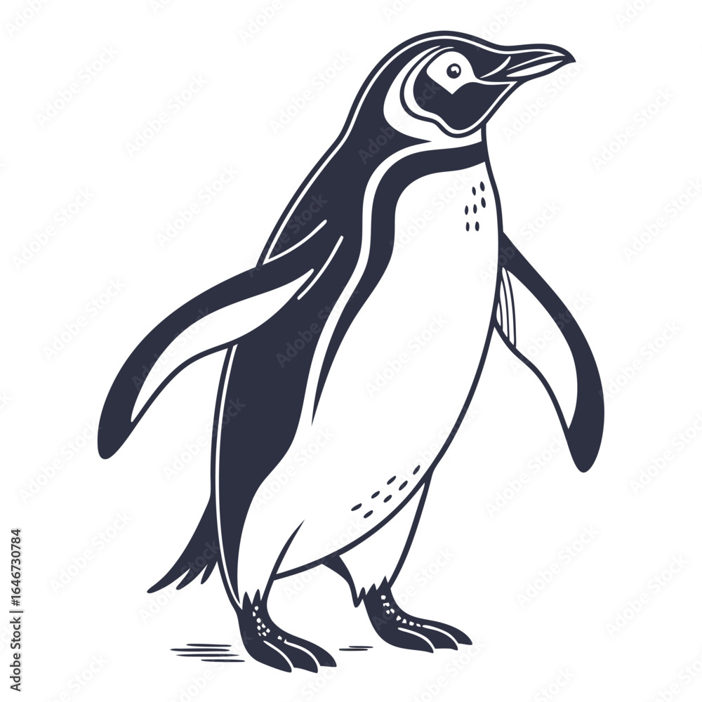 Naklejka premium penguin vector illustration