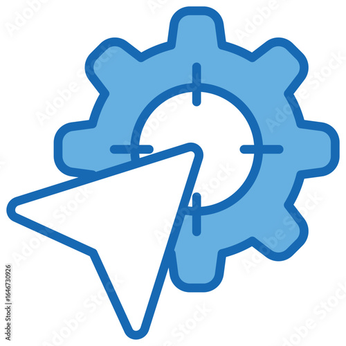 Specific Blue White Icon Editable Stroke