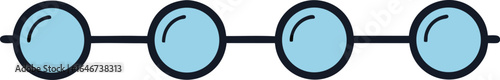 pair of glasses showing two different timelines on transparent background