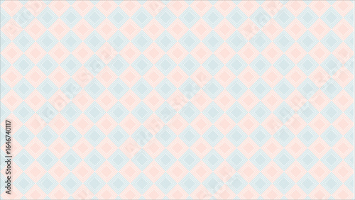 A delicate and modern seamless pattern composed of intersecting soft lines in a soothing pastel palette of baby blue and peach, creating an airy and elegant design.