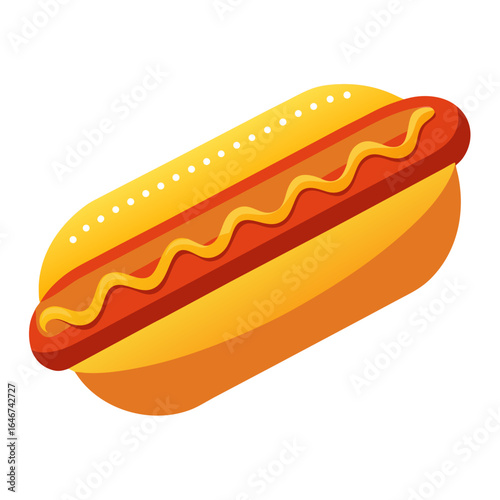 hot dog vector illustration