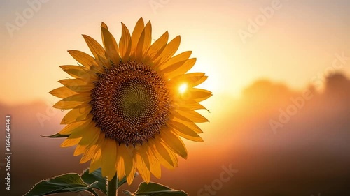 Sunrise Sunflower Field in Golden Hour Light – Romantic Luxury Perfume Ad Video