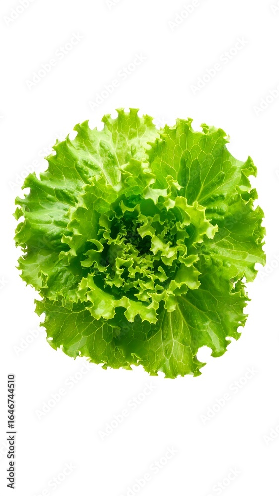 Obraz premium Fresh green lettuce head