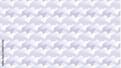 A soft and dreamy seamless design with a minimalist abstract pattern of amoeba-like fluid shapes, colored with smooth gradients of pastel lavender and sky blue.