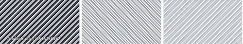 A strong and modern seamless pattern with an abstract graphic design, using intersecting straight and diagonal black lines on a white and cobalt blue background.