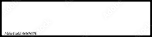 A simple square design featuring a thick black border surrounding a large white rectangular space inside it