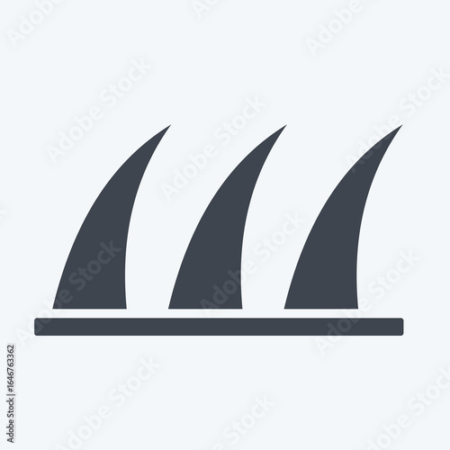 Icon Grass. related to Natural Resources symbol. glyph style. design editable