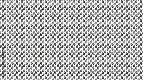 A minimalist and stylish monochrome pattern of various tropical leaves, designed in a clean black and white style, ideal for elegant and contemporary stationery.