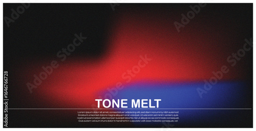 "Red and Blue Fusion" Modern abstract background featuring a vibrant, glowing red and blue gradient blend on a dark backdrop.