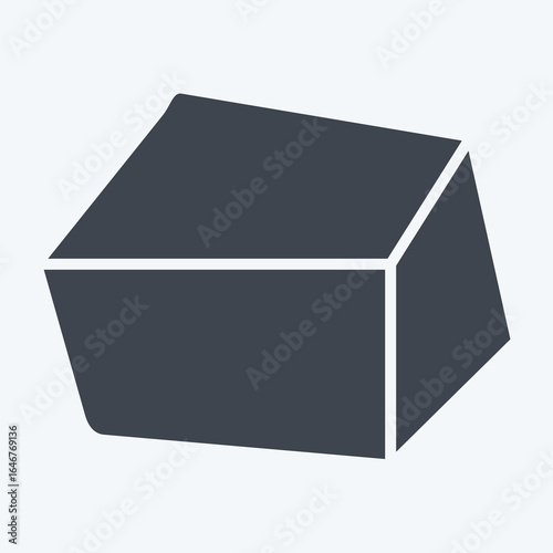 Icon Rock. related to Natural Resources symbol. glyph style. design editable