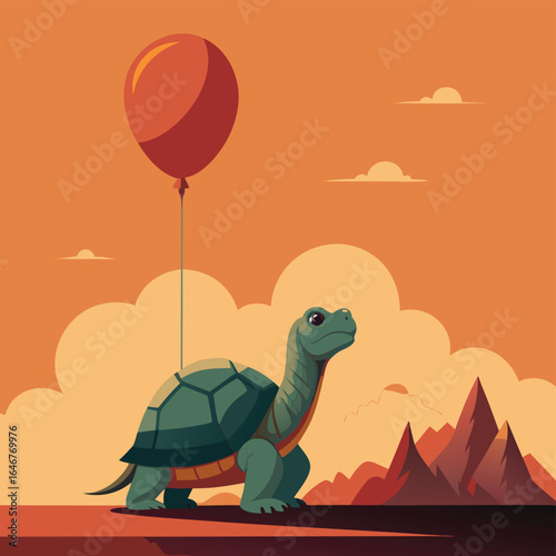 tortoise with birthday balloon   (2).eps