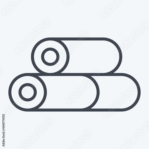 Icon Wood. related to Natural Resources symbol. line style. design editable