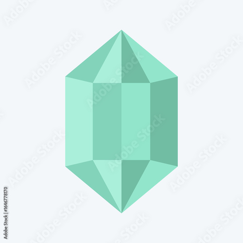 Icon Gem. related to Natural Resources symbol. flat style. design editable