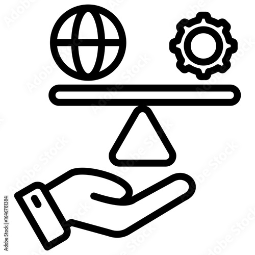 Konstfotografi Balance Icon