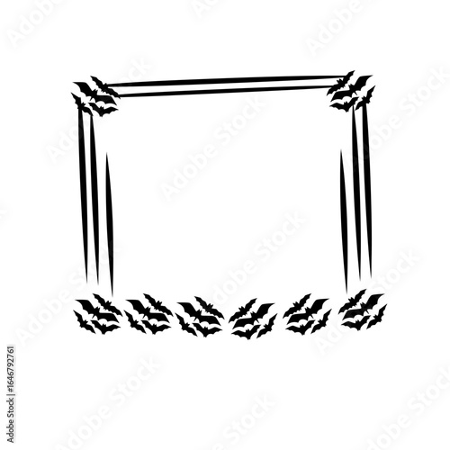 halloween bat frame
