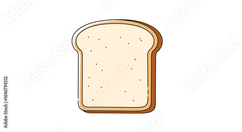 A simple slice of toasted white bread ready for your next meal
