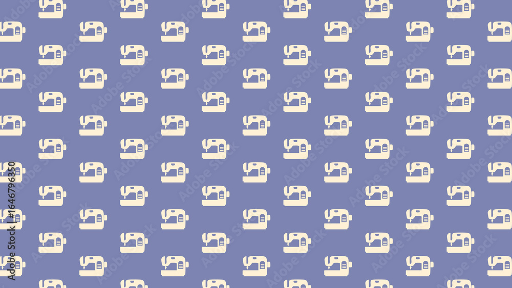 Fototapeta premium sewing machine vector pattern design