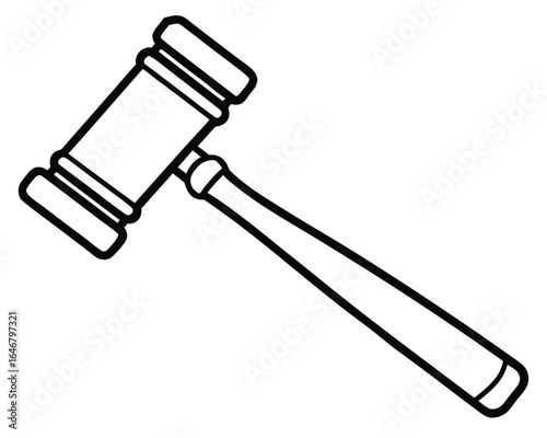Justice Served A Gavel Symbolizing Law and Order