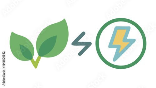 Green energy solutions and renewable power concept for sustainable living and eco friendly environment