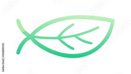Green leaf logo design vector illustration for nature organic eco friendly company branding and identity