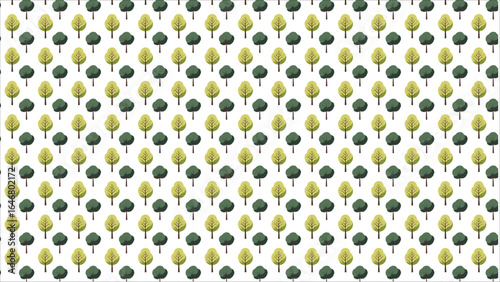 A modern clipart set of different Christmas tree designs, each saved as an individual transparent PNG file, perfect for creating custom holiday cards and graphics.