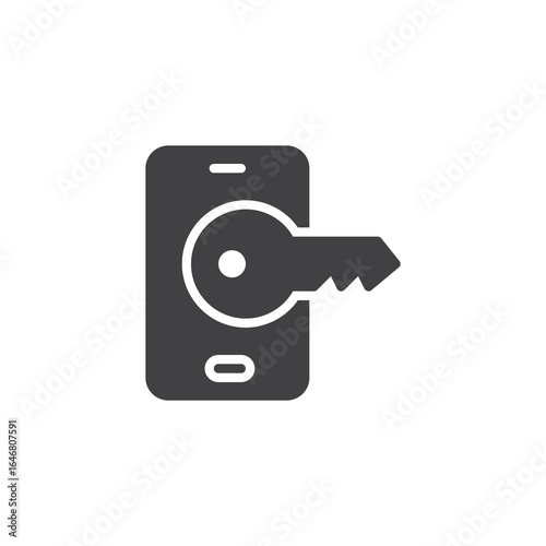 Two-factor authentication solid icon