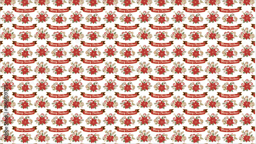 A beautiful and classic Victorian Christmas card template, distinguished by its elaborate floral frame and elegant, old-fashioned script, perfect for a formal greeting.