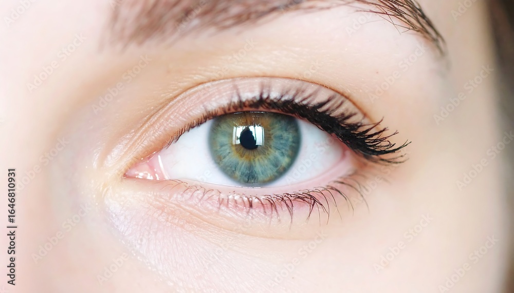 Obraz premium Close-up of a light-toned eye