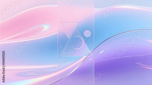 Soft Gradient Abstract Wallpaper with Vertical Flow