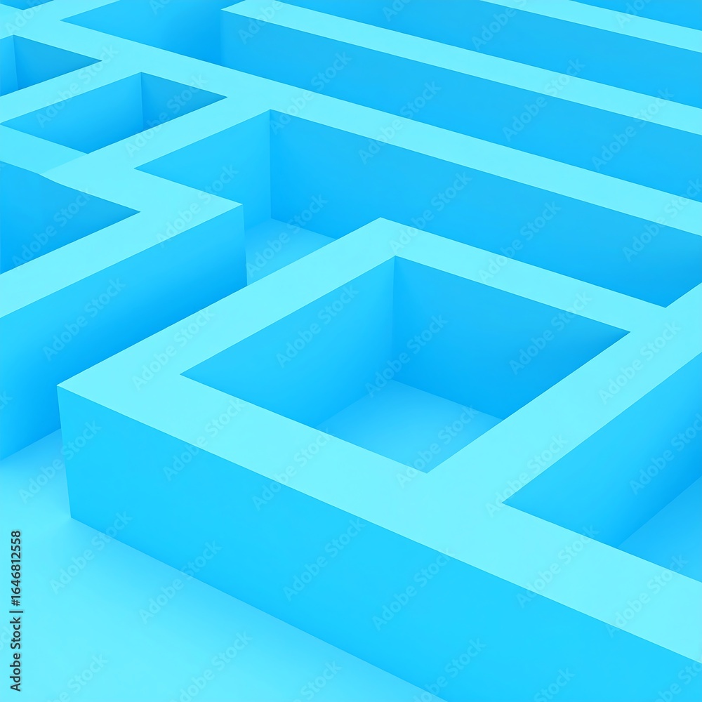 Light blue maze pattern Light blue maze pattern