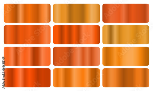 Bright tangerine gradient collection with zesty oranges and sunny highlights, ideal for energetic branding, tropical promotions, and warm, cheerful digital art.