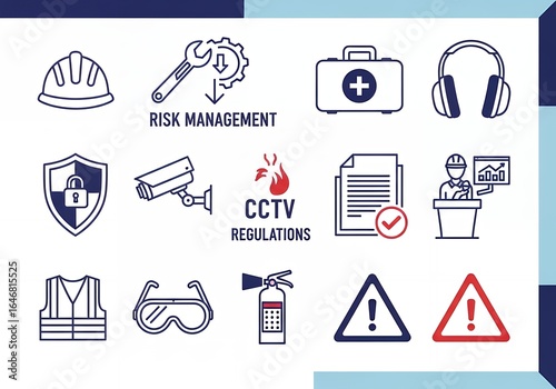 A versatile vector icon set for web and mobile applications with symbols of business, travel, and construction